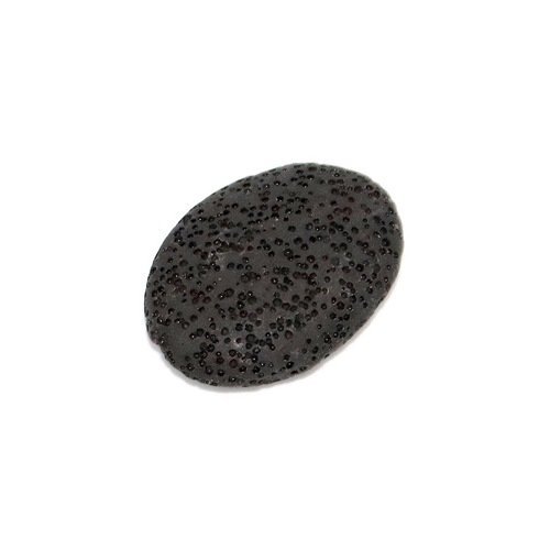 1 perle en pierre de lave forme ovale 24 x 32 x 5 mm