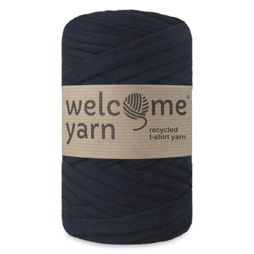 Bobine de fil recyclé trapilho - bleu marine - 45 m - welcome yarn