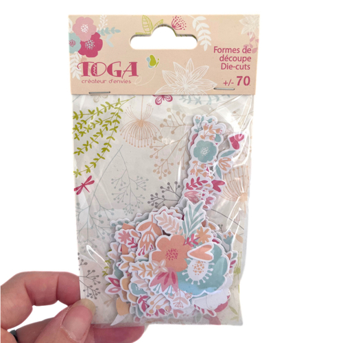 Die cuts - fleurs et coeurs - rtoga