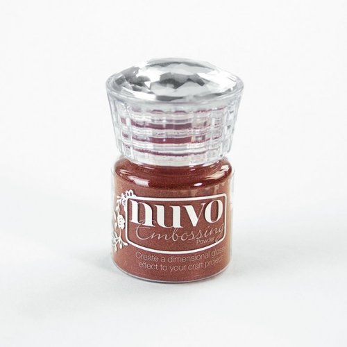 Poudre à embosser rouge carmin - crimson gloss - nuvo - 22 ml