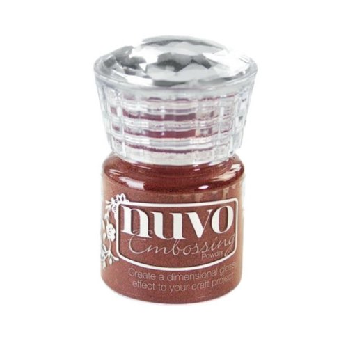 Poudre à embosser rouge carmin - crimson gloss - nuvo - 22 ml