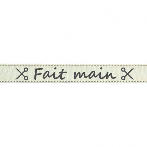 Ruban coton - fait main - 2 m