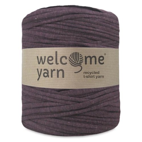 Bobine de fil recyclé trapilho - prune - 120 m - welcome yarn