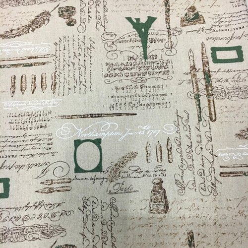 Coupon tissu coton et lin vintage - northampton - 50 x 70 cm