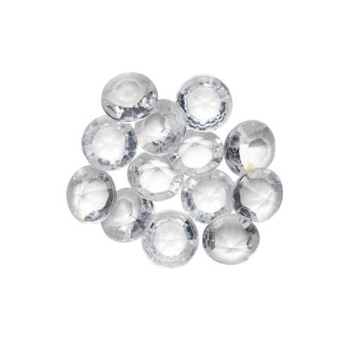 Lot 400 diamants acrylique pour décoration - transparent - 10 mm