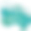 Serviette en papier - happy birthday sur fond aquarelle turquoise - 33 x 33 cm