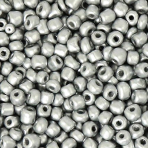 Perles de rocaille - argent - 3 mm - 30g