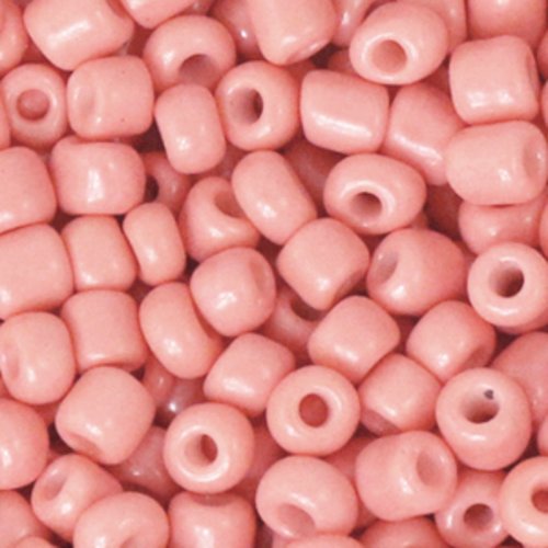 Perles de rocaille - rose pêche - 3 mm - 30g