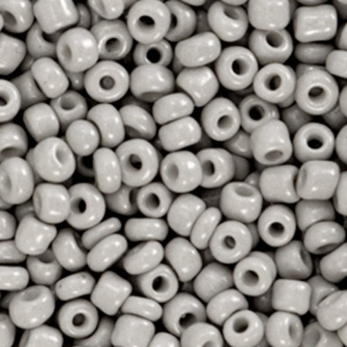 Perles de rocaille - gris perle - 3 mm - 30g