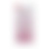 84 demi-perles strass autocollantes - rose - kesi'art