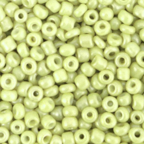 Perles de rocaille - vert anis - 3 mm - 30g