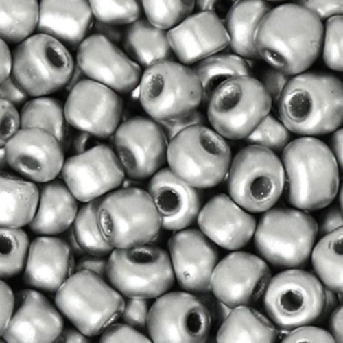 Perles de rocaille - argent - 4 mm - 30g