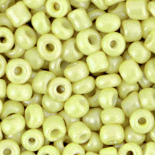 Perles de rocaille - vert anis - 4 mm - 30g