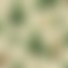 1 serviette en papier - cerfs, biches, lapins et sapins sur fond beige - 33 x 33 cm