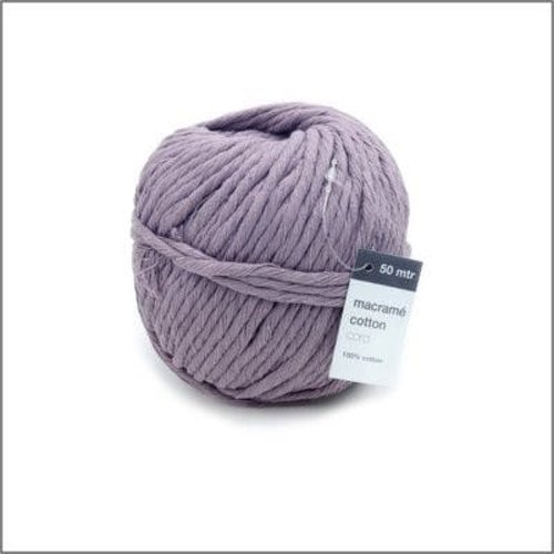 Fil macramé 5 mm - lilas - x 50 m