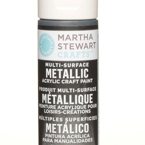 Peinture acrylique métallique martha stewart - vert de gris - 59 ml