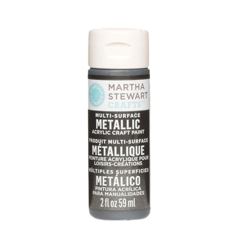 Peinture acrylique métallique martha stewart - vert de gris - 59 ml