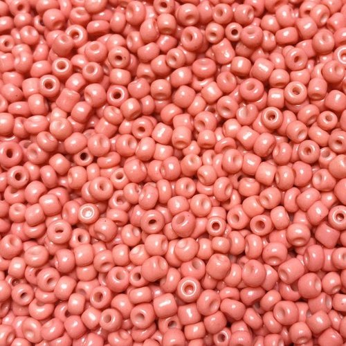 Perles de rocaille - rose coucher de soleil - 4 mm - 200g - 2200 perles