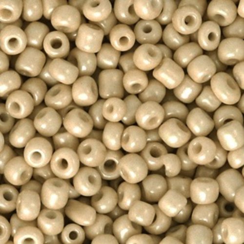 Perles de rocaille - beige sable - 3 mm - 200g - 6000 perles