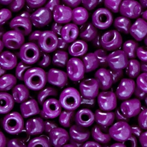 Perles de rocaille - cassis violet - 3 mm - 200g - 6000 perles