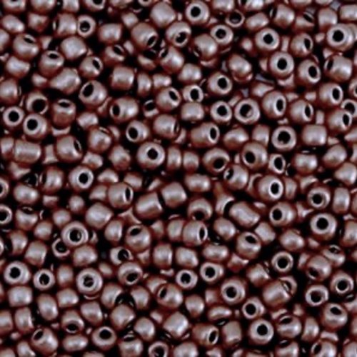 Perles de rocaille - cuivre rose - 3 mm - 200g - 6000 perles