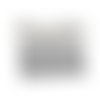 Coupon tissu batiste de coton oeko-tex - feuillage noir et blanc - kesi'art - 50 x 50 cm