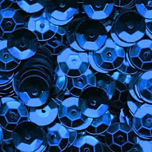 Sequins forme cuvette - bleu foncé - 8 mm - 200 pièces