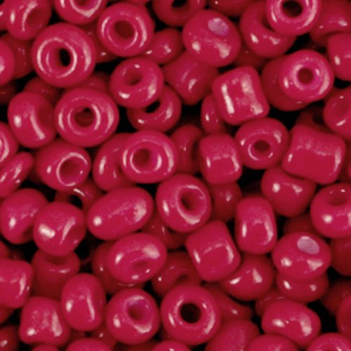 Perles de rocaille - rouge cerise - 4 mm - 30g