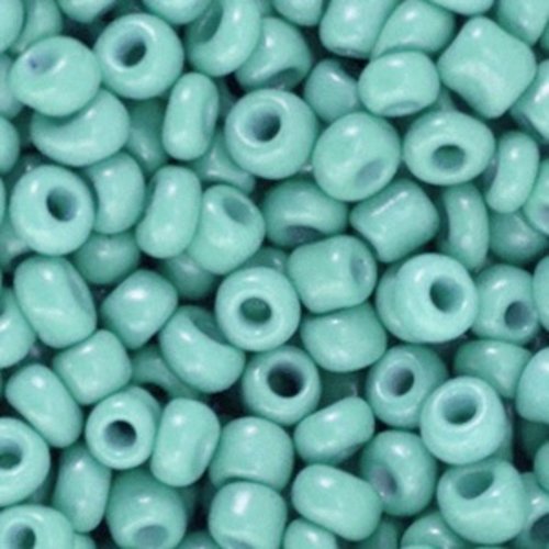 Perles de rocaille - bleu aige-marine - 4 mm - 30g