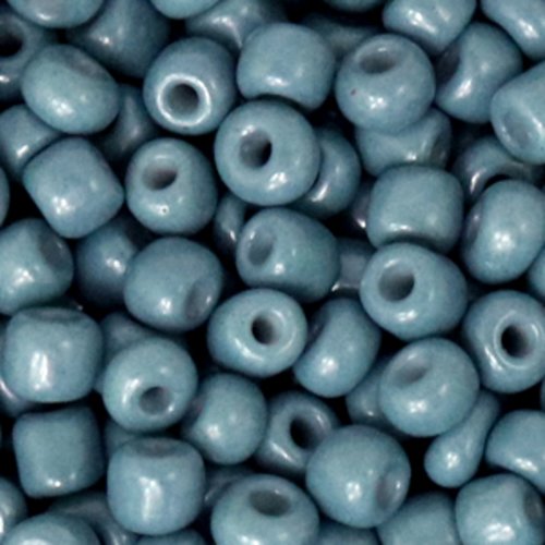 Perles de rocaille - bleu gris - 4 mm - 30g