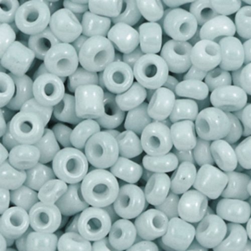 Perles de rocaille - bleu pâle - 4 mm - 30g