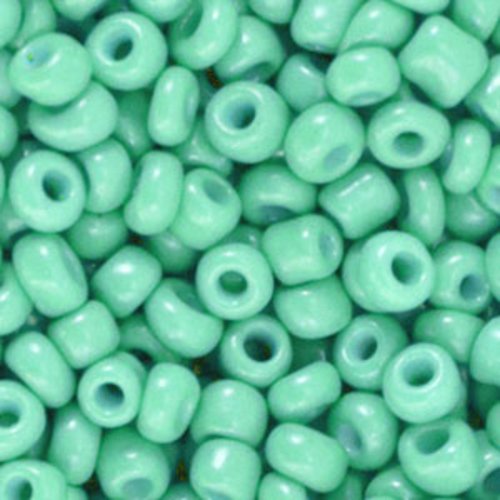 Perles de rocaille - vert turquoise - 4 mm - 30g