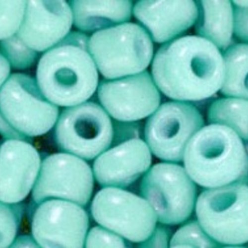 Perles de rocaille - vert d'eau - 4 mm - 30g