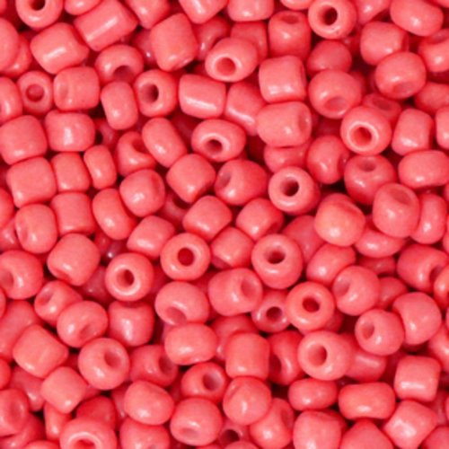 Perles de rocaille - rose corail - 3 mm - 30g