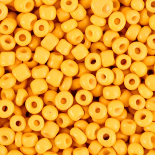 Perles de rocaille - jaune tournesol - 3 mm - 30g