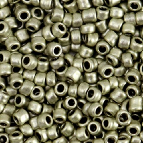 Perles de rocaille - champagne métallisé - 3 mm - 30g
