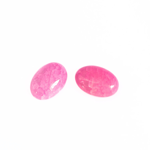 1 cabochon agate - rose - 13 x 18 mm