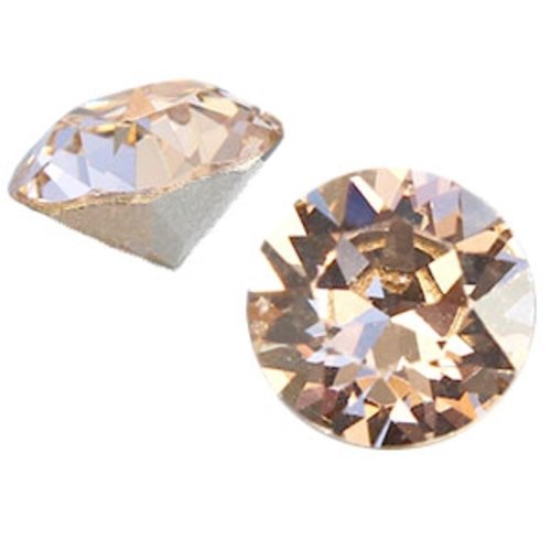 Chatons cristaux swarovski - ss29 - beige - 12 pièces