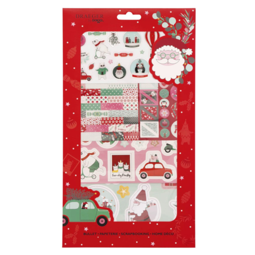 Kit stickers et die cuts - en route pour noël - draeger by toga