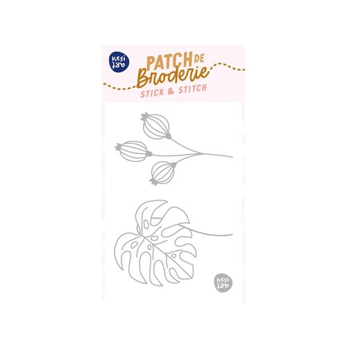Motif à broder  - monstera- kesi'art