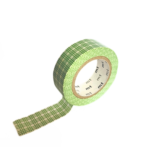 Masking tape - carreaux vert - mt