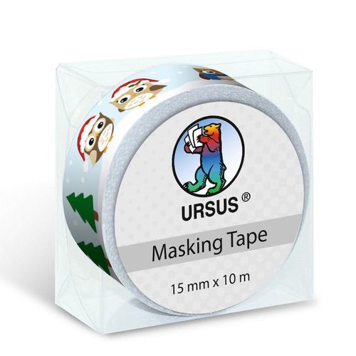 Masking tape noël - chouettes - ursus