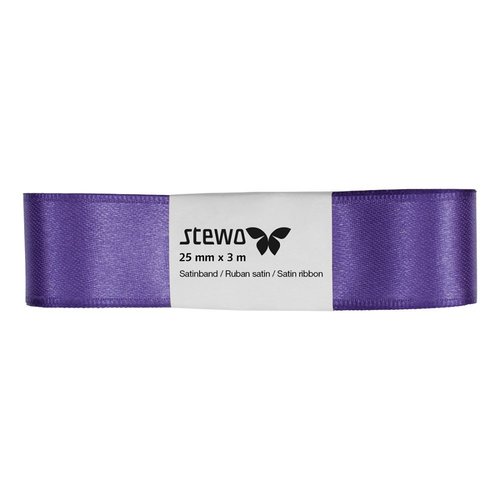 Ruban satin - violet - 25 mm x 3 m