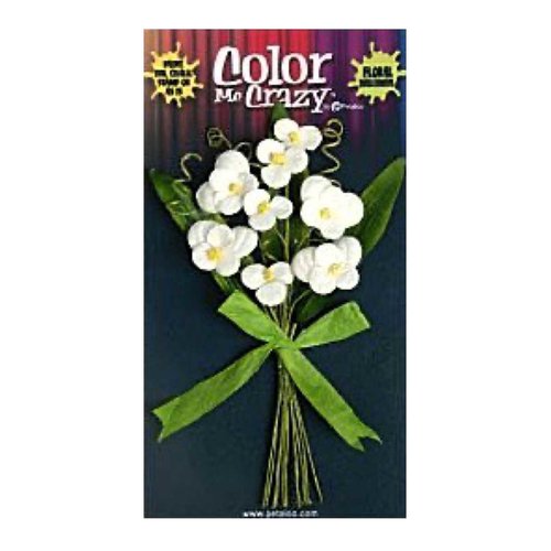 Bouquet de fleurs en papier à colorier - pensées - petaloo