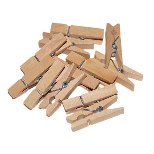 Pinces à linge en bois - 3,5 cm