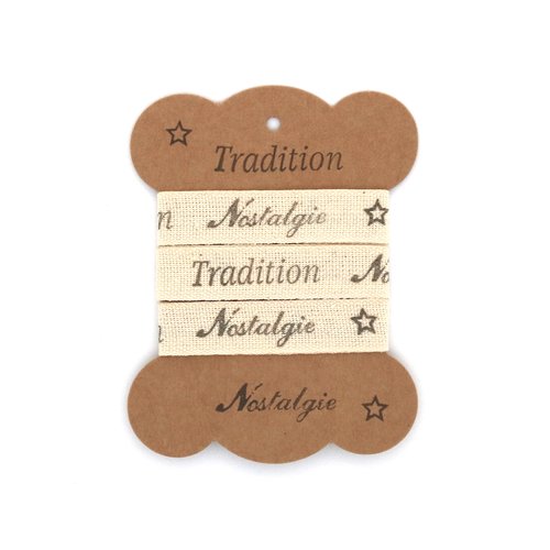 Ruban gros grain artisanal - tradition et nostalgie - 15 mm x 1 m
