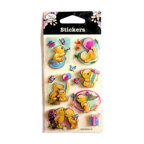 Stickers 3d - oursons anniversaire