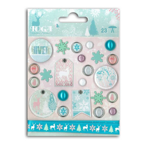 Attaches parisiennes et embellissements - hiver poudré - toga