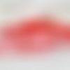 Ruban rouge motifs coeurs blancs x 50 cm 