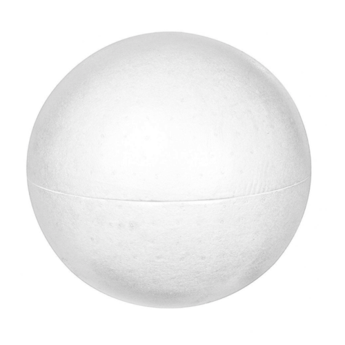 Boule en polystyrène - diamètre 10 cm - blanc - Un grand marché